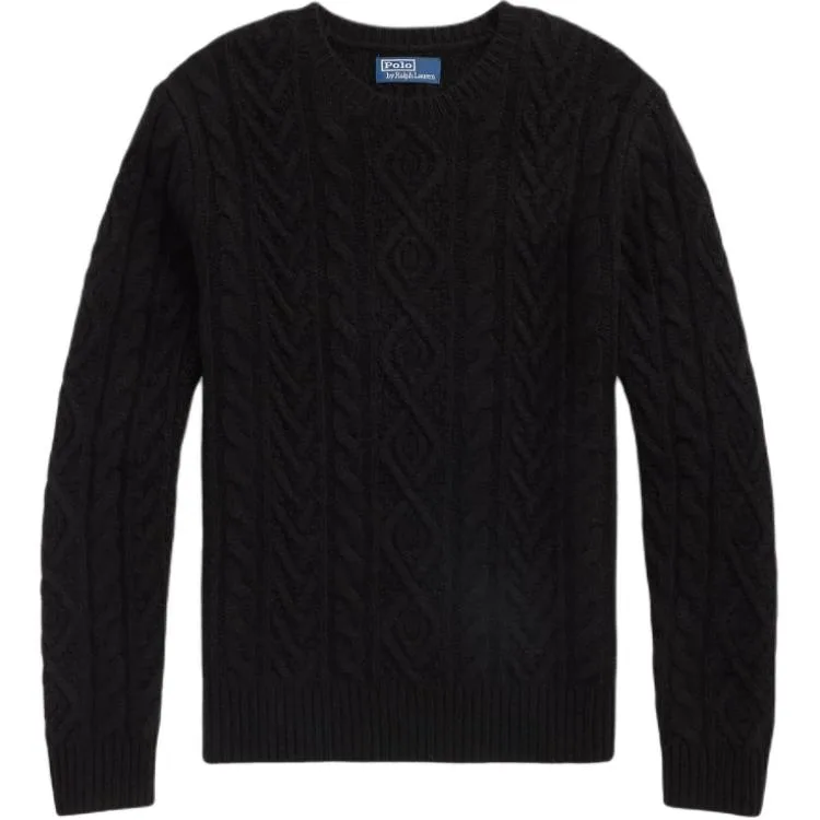 Свитер из смесовой шерсти Polo Ralph Lauren, polo черный