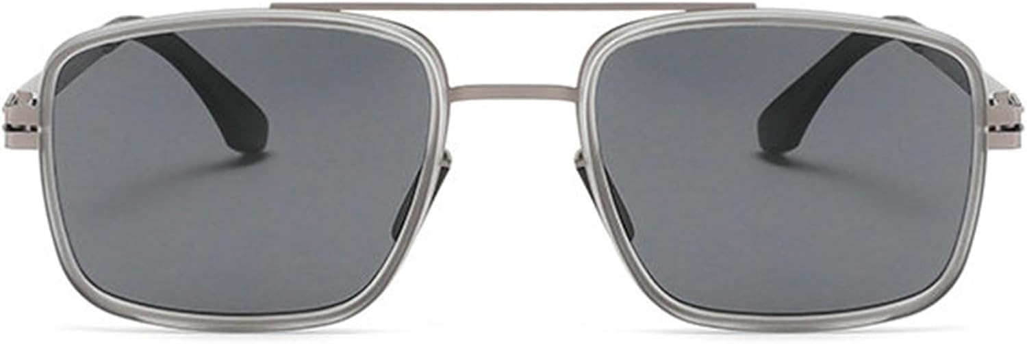 

Солнцезащитные очки Willochra Retro Double beam Square Pilot для женщин, модные градиентные очки с защитой от УФ-излучения UV400 для мужчин, в стиле панк, популярные зеленые солнцезащитные очки, C4