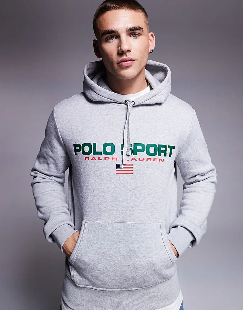 

Толстовка с капюшоном Polo Ralph Lauren Sport Capsule Collection Logo в сером цвете (часть комплекта)