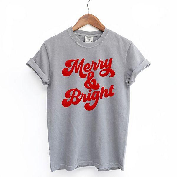 

Футболка с рельефным принтом Bold merry and bright Simply Sage Market, Grey, Серый, Футболка с рельефным принтом Bold merry and bright Simply Sage Market, Grey