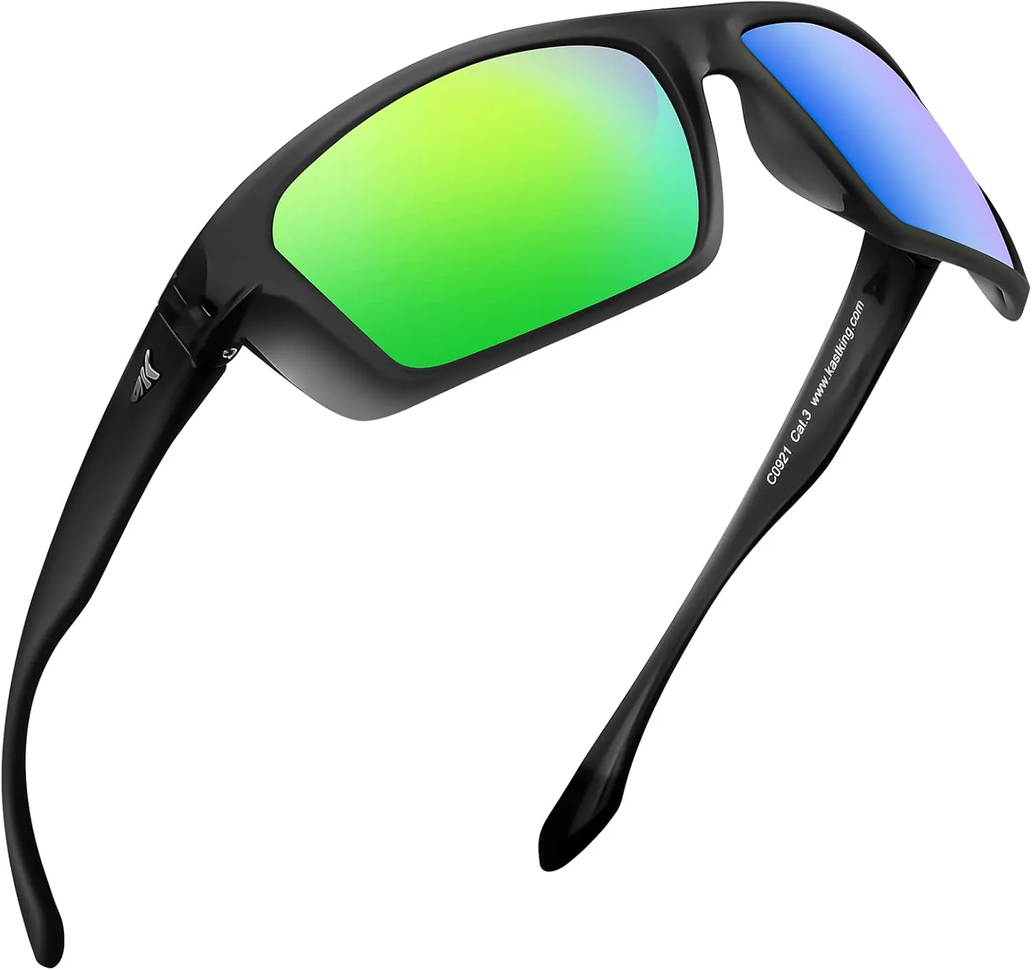 

Поляризованные солнцезащитные очки KastKing Huzzah (унисекс) для спорта и вождения. Защита от УФ. Цвет: Frame: Gloss Smoke Crystal / Lens: Chartreuse Mirror