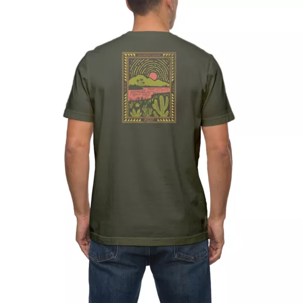 

Мужская футболка с принтом baja Reef, цвет military green