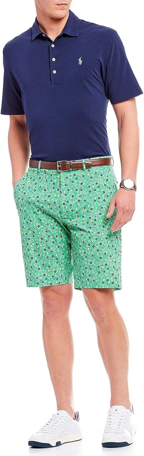 Polo Ralph Lauren Polo Golf Links мужские шорты с цветочным принтом, Green — фото 2