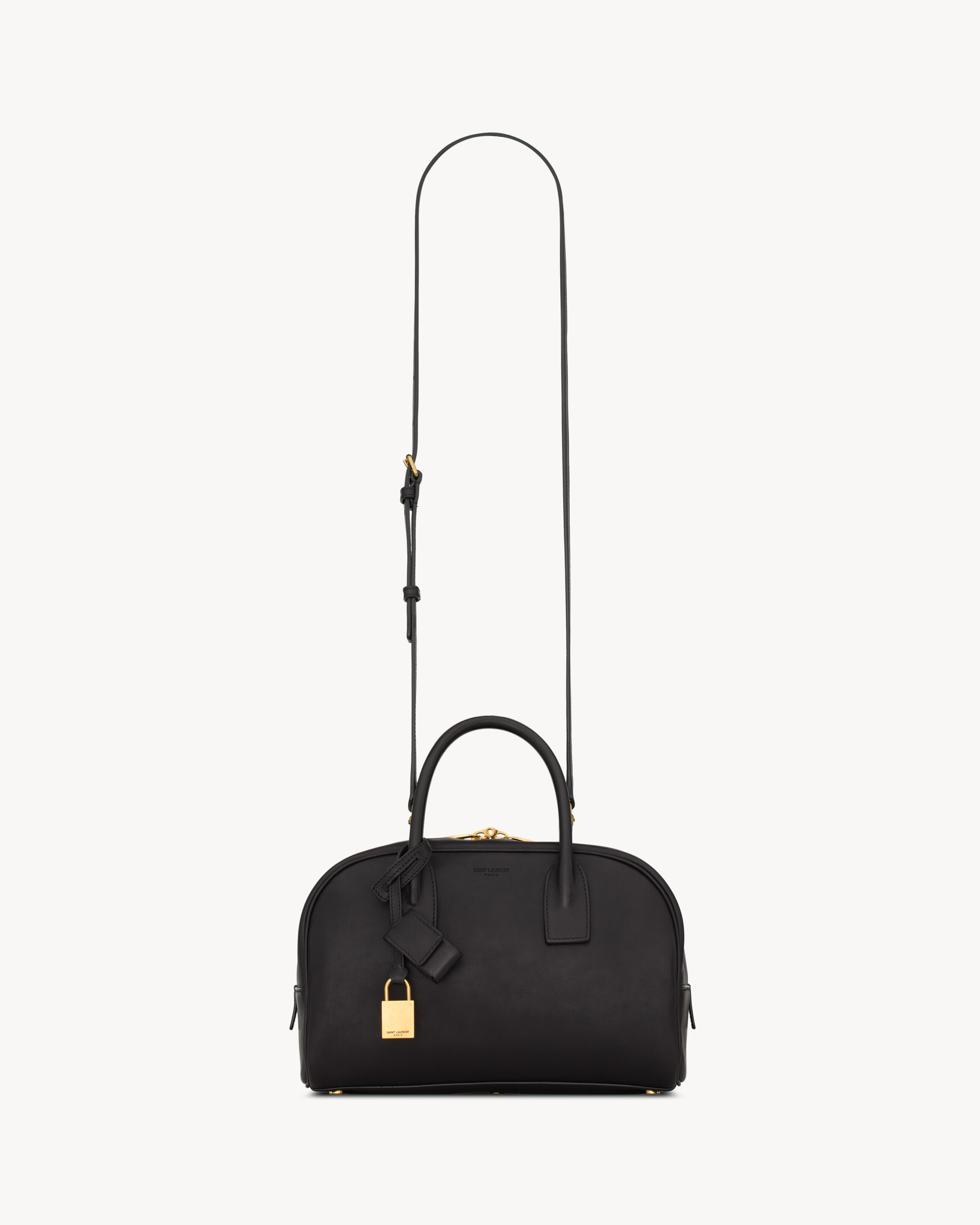 Сумка SAC DE JOUR Boston из зернистой кожи - маленькая Saint Laurent, черный — фото 2