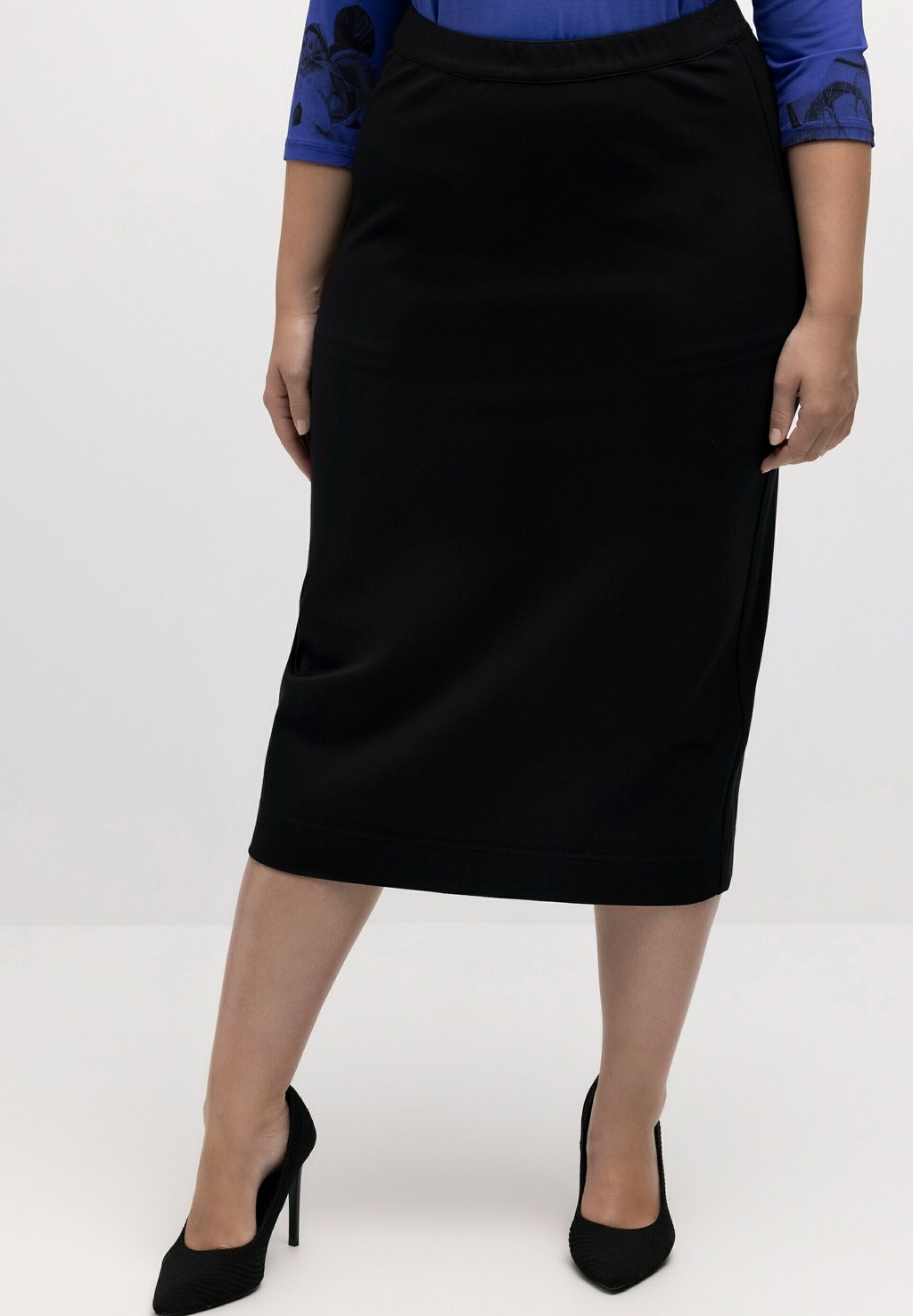 

Юбка-карандаш STRAIGHT ELASTIC WAIST STRETCH Ulla Popken, черный