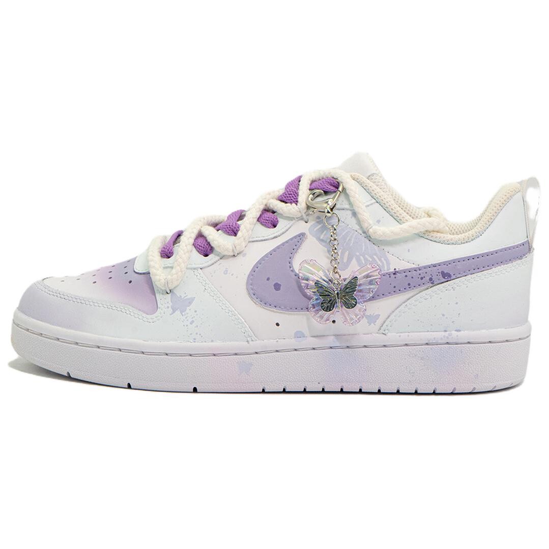 

Кроссовки Nike Court Borough 2 Skateboarding Shoes Women's Low-top White/purple/blue, светло-фиолетовый