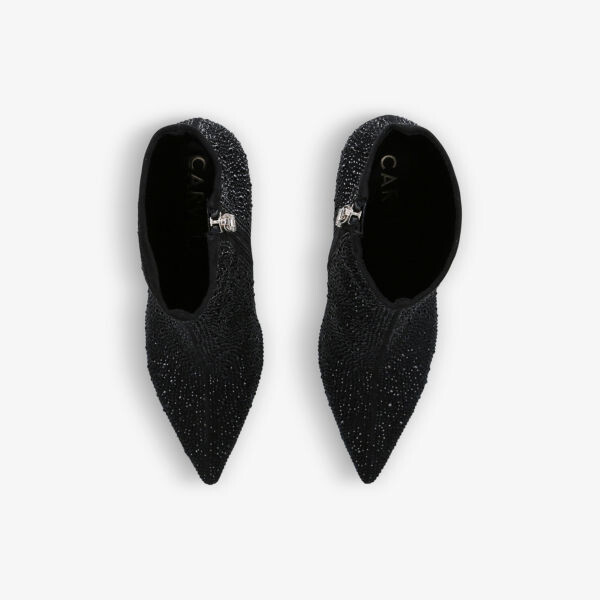Плетеные туфли-лодочки Lovebird, украшенные драгоценными камнями Carvela, черный — фото 2
