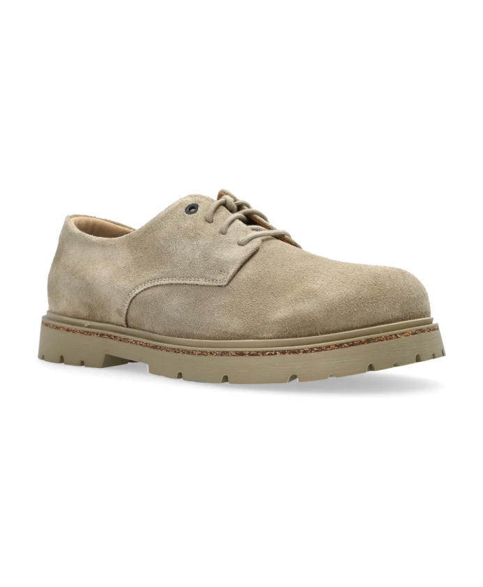Низкие замшевые туфли на шнуровке Gighwood Birkenstock, серый — фото 4