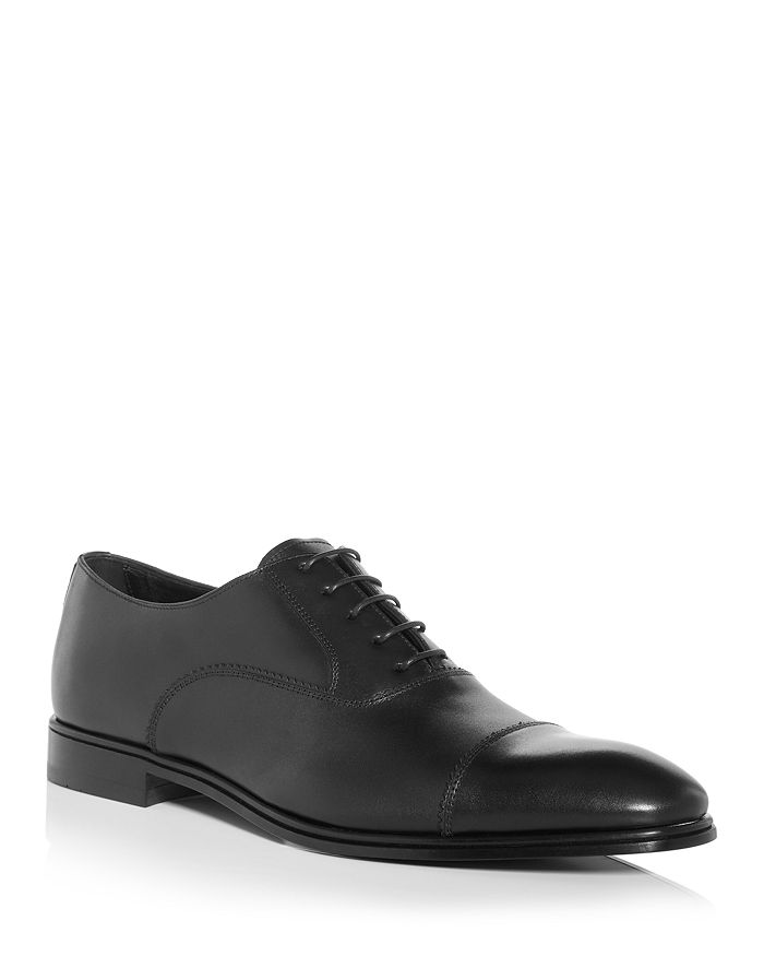 

Мужские оксфорды Boston с кожаным мыском FERRAGAMO, черный