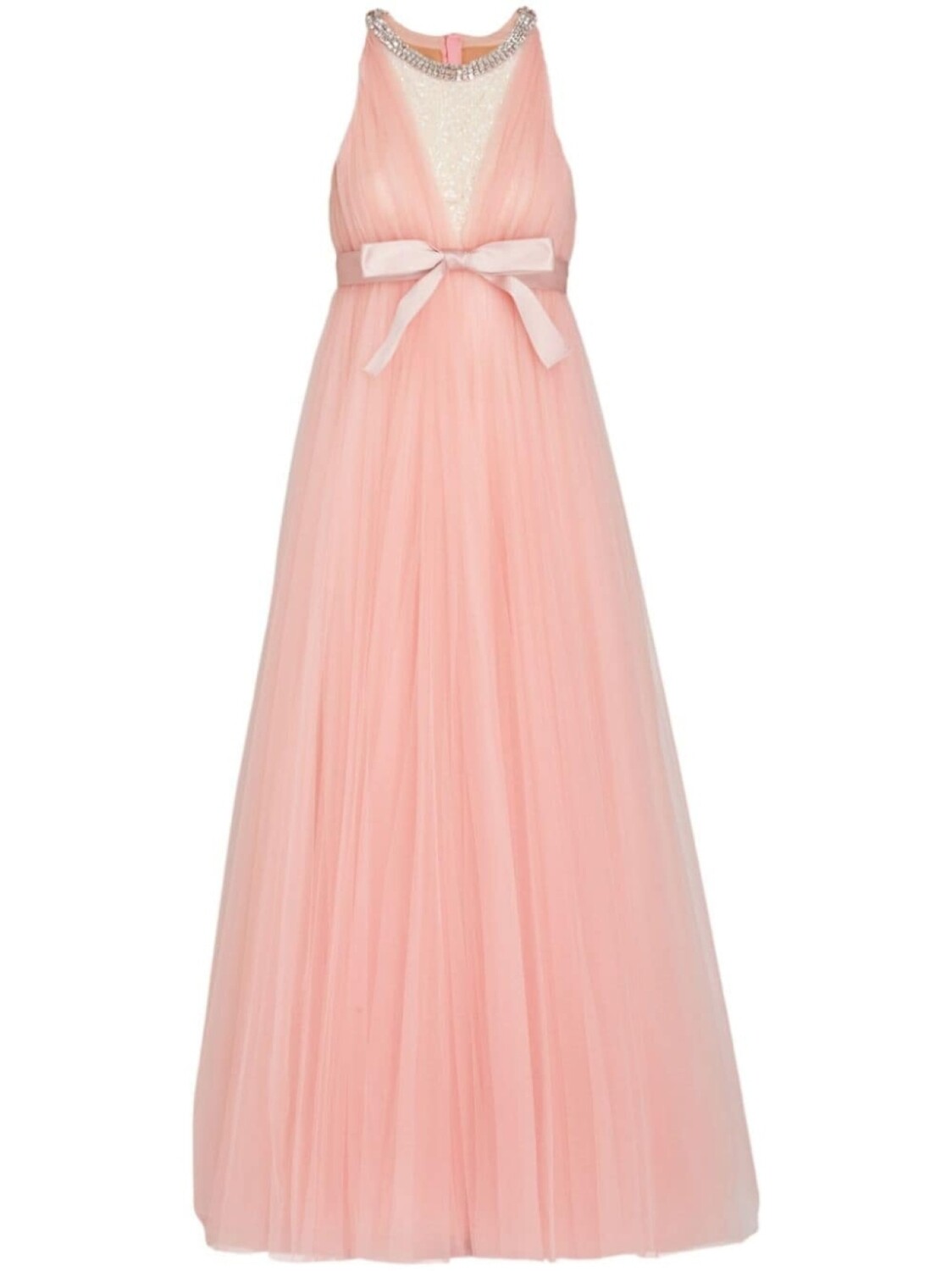 

Giambattista Valli длинное платье из тюля, розовый