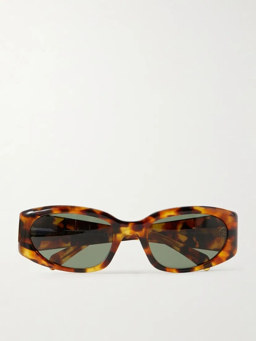 Солнцезащитные очки CELINE EYEWEAR Journey в круглой оправе, коричневый
