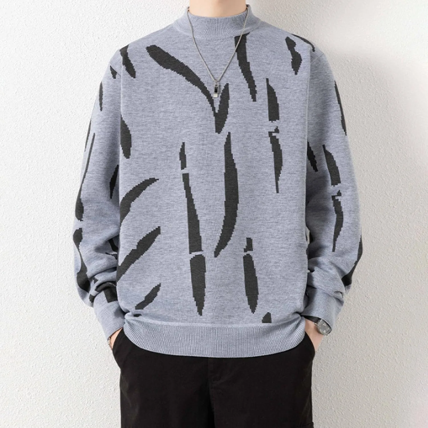 Толстовка-водолазка мужская Cable Knit с подкладкой Fleece — фото 2