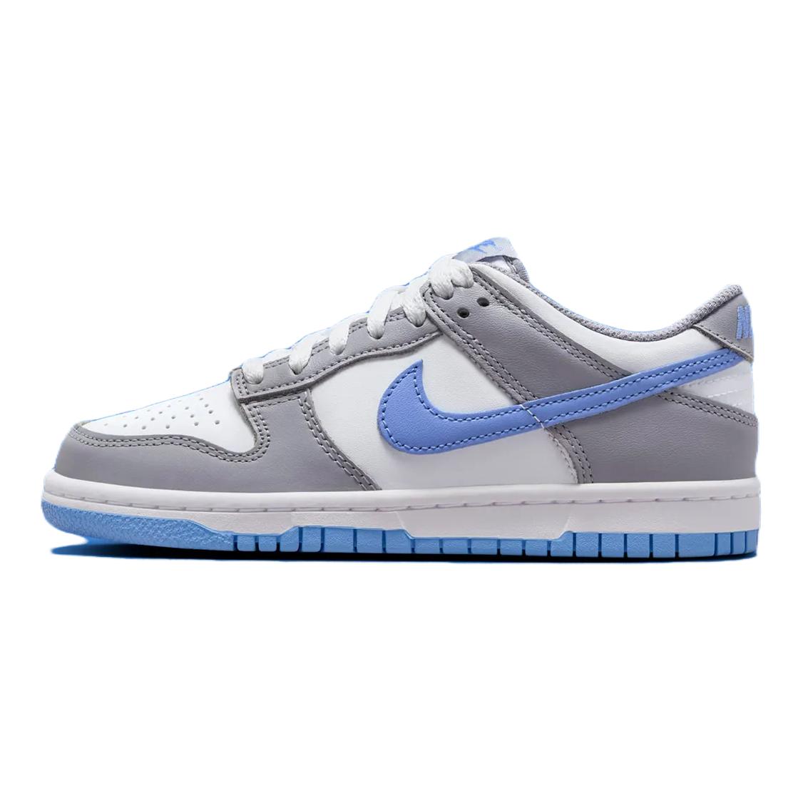

Nike Детские кроссовки для скейтбординга Dunk Anti-Slip, износостойкие, белые, серые, с низким верхом