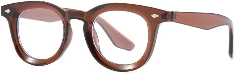 

Мужские круглые солнцезащитные очки с прозрачными линзами Ocean, защита от УФ-излучения UV400, женские очки с заклепками для занятий спортом на открытом воздухе, бега и путешествий UYPTK, Tea Clear