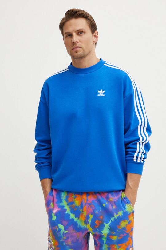 

Толстовка Oversize Crew Adicolor adidas Originals, синий