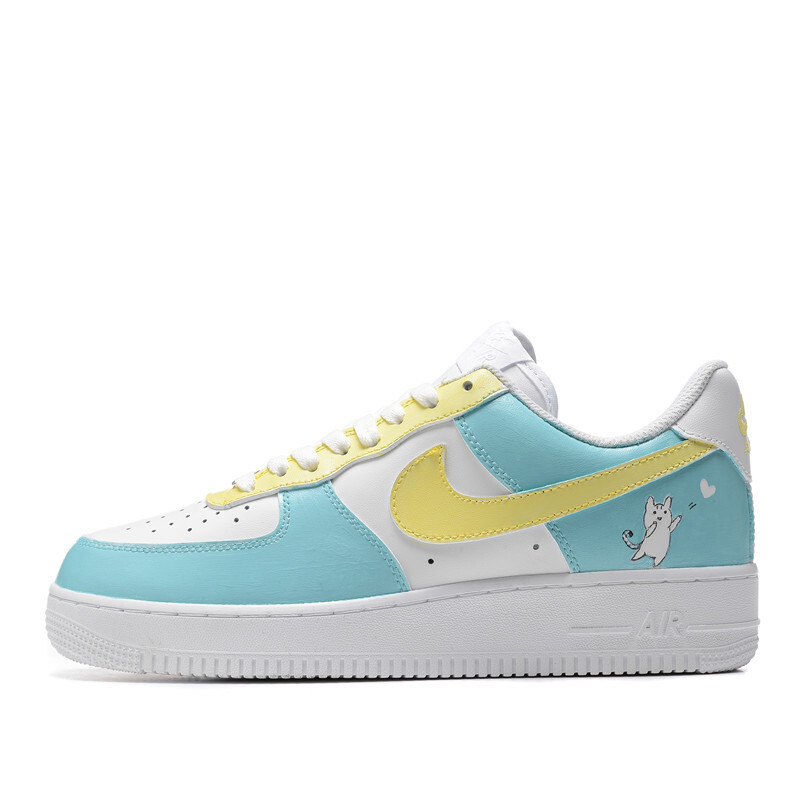 

Кроссовки Nike Air Force 1 Skateboarding Shoes Men Low-top White, красный