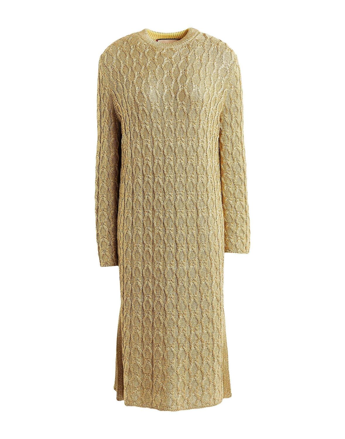 

Платье миди Gucci, золотой