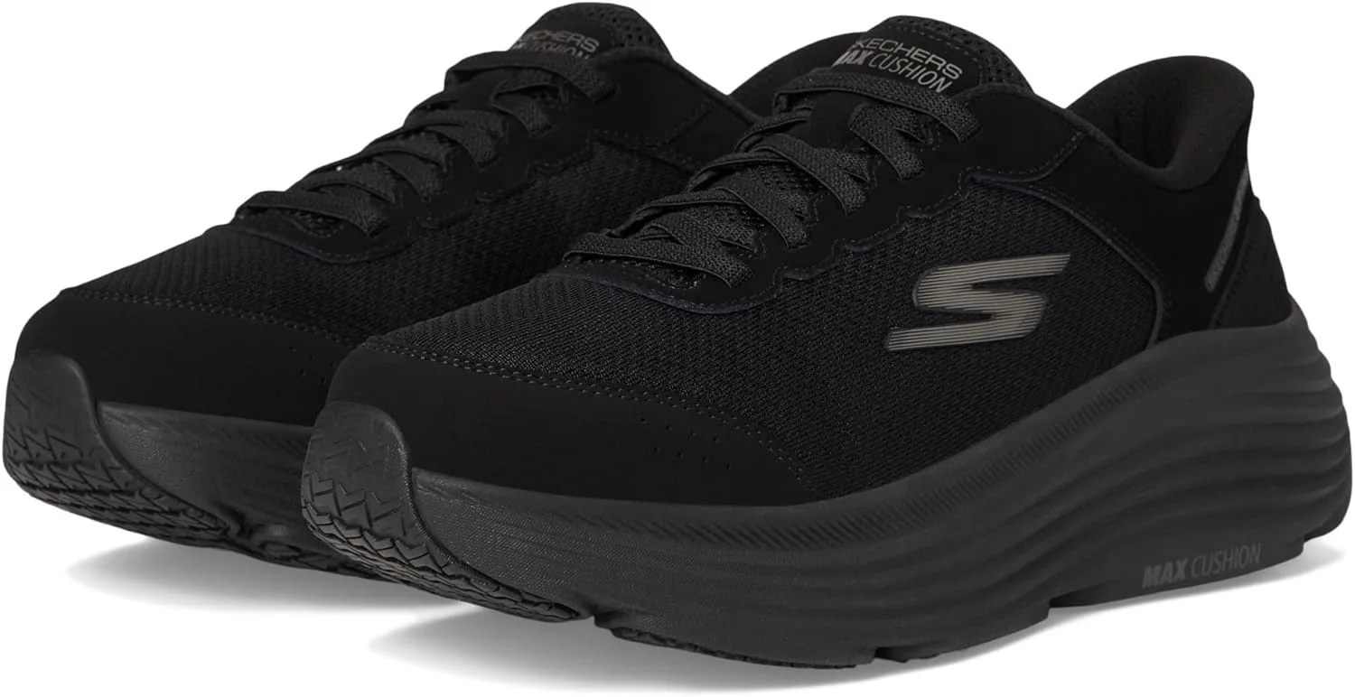 Мужские слипоны Skechers Hands Free с амортизацией Max Cushioning Endeavour Cardova, черный — фото 2