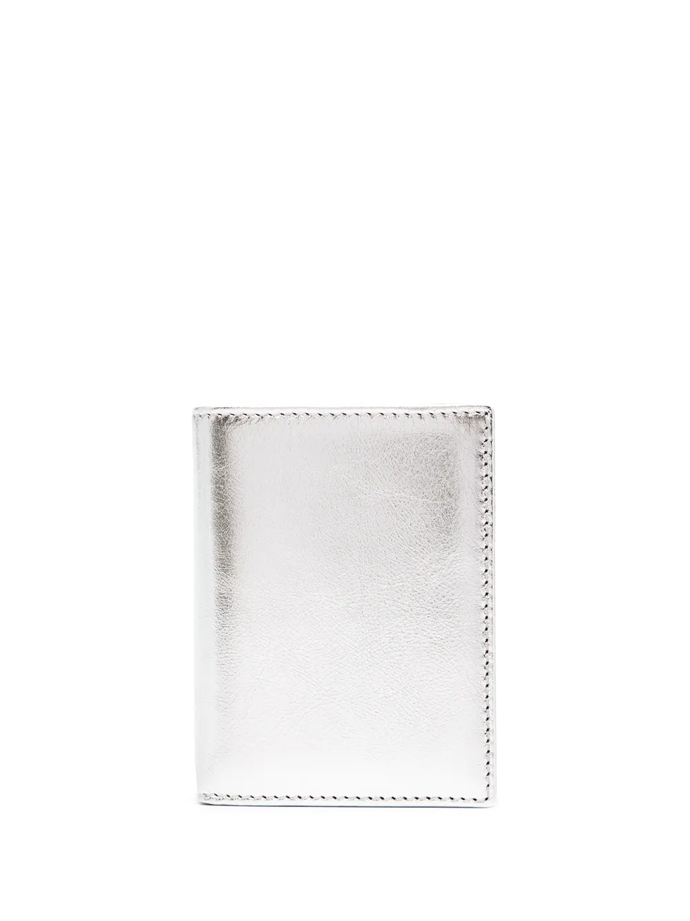 

Картхолдер с эффектом металлик Comme Des Garçons Wallet, серебяный