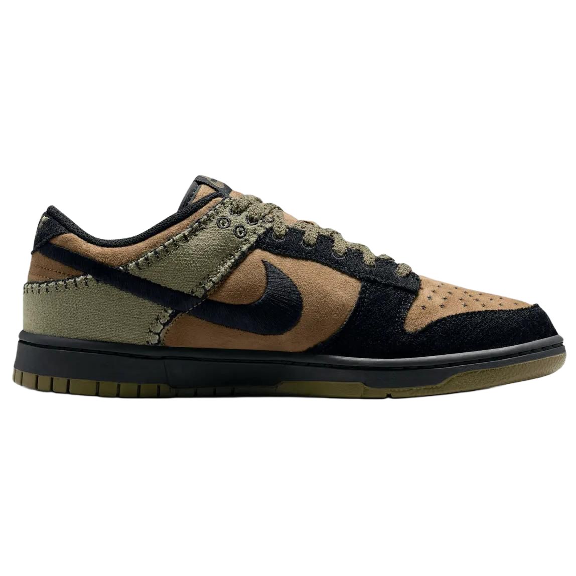 Кроссовки Dunk Low Retro Breathable Nike, коричневый черный зеленый — фото 3
