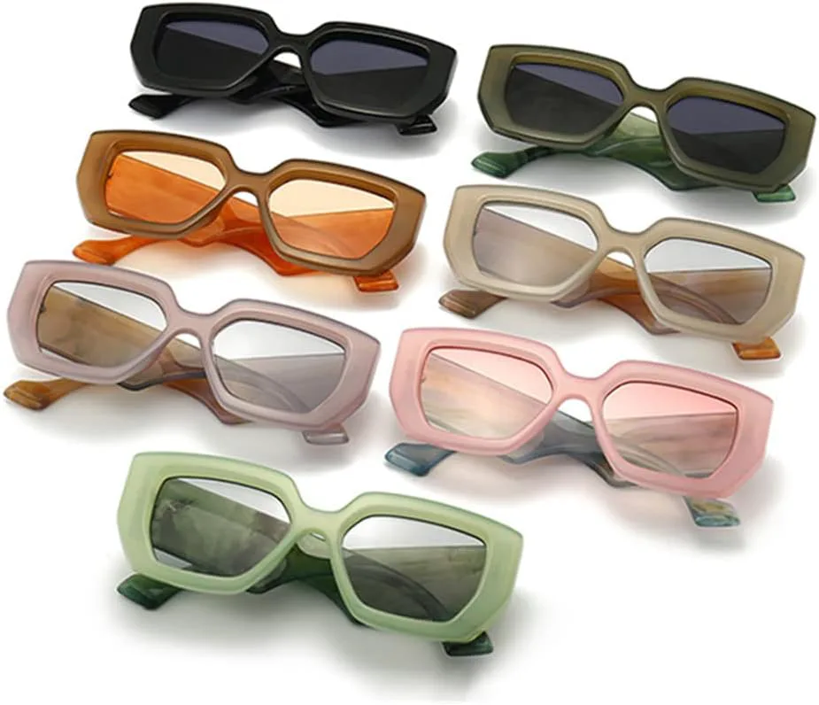 

Большие солнцезащитные очки Polygon для женщин, ретро-стиль, разноцветные, защита от УФ-излучения UV400, солнцезащитные очки для мужчин LANGSER, Gray Light Gray