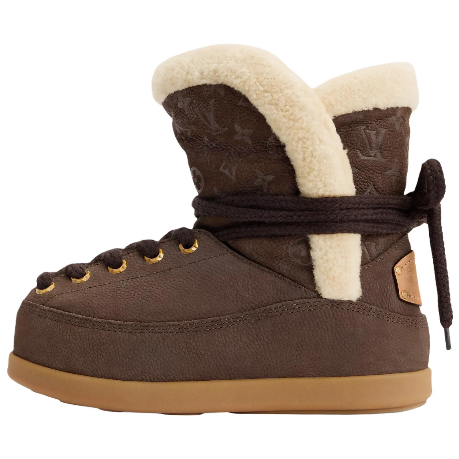 LOUIS VUITTON Зимние ботинки Yeti Short мужские коричневые