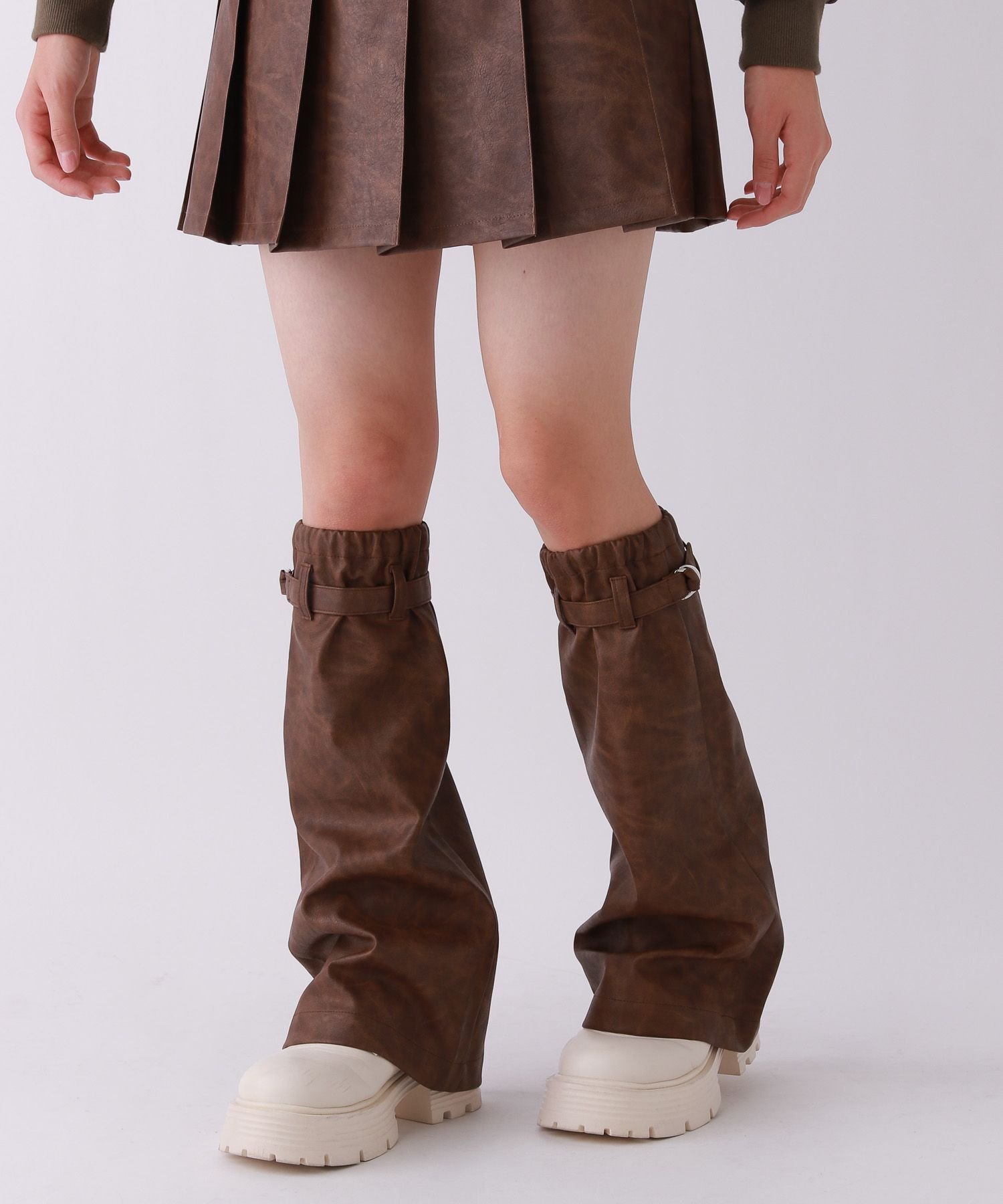 Носки Накладки на ноги из искусственной кожи Repipi Armario, Brown Leather 55