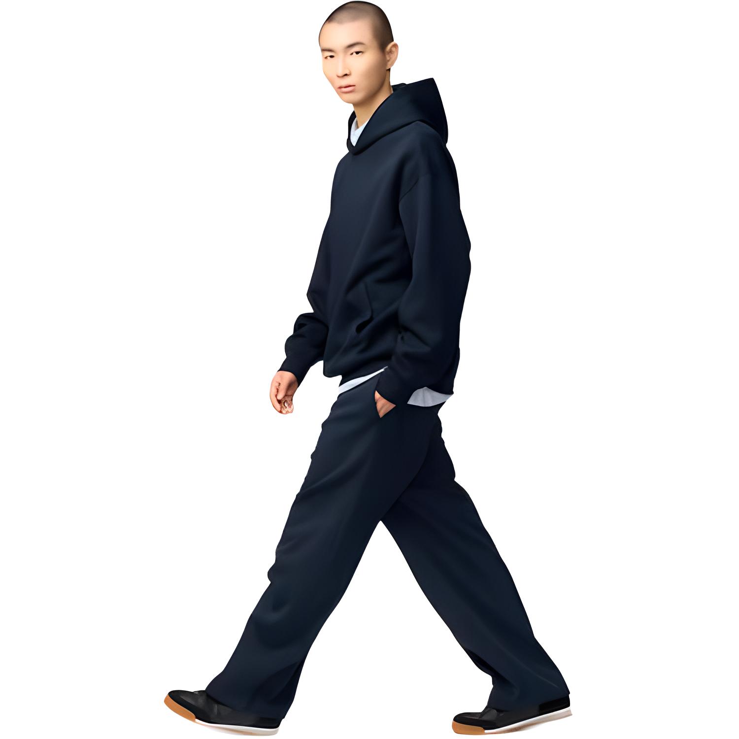 Коллекция X Clare Waight Keller Collaboration Collection C Брюки Casual Unisex UNIQLO, синий — фото 3