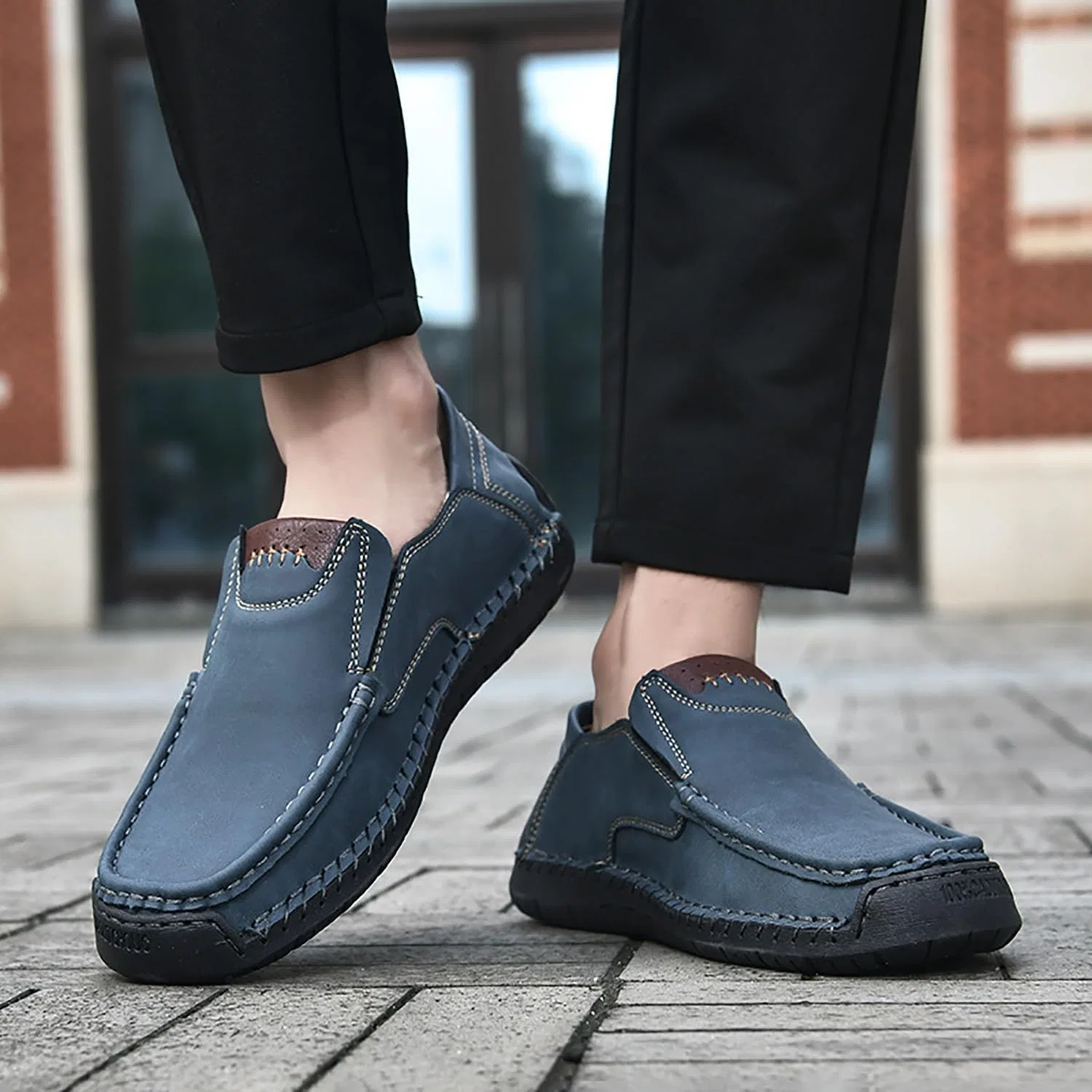 Лоферы повседневные мужские Slip On, синий DAO-UPPSE — фото 2