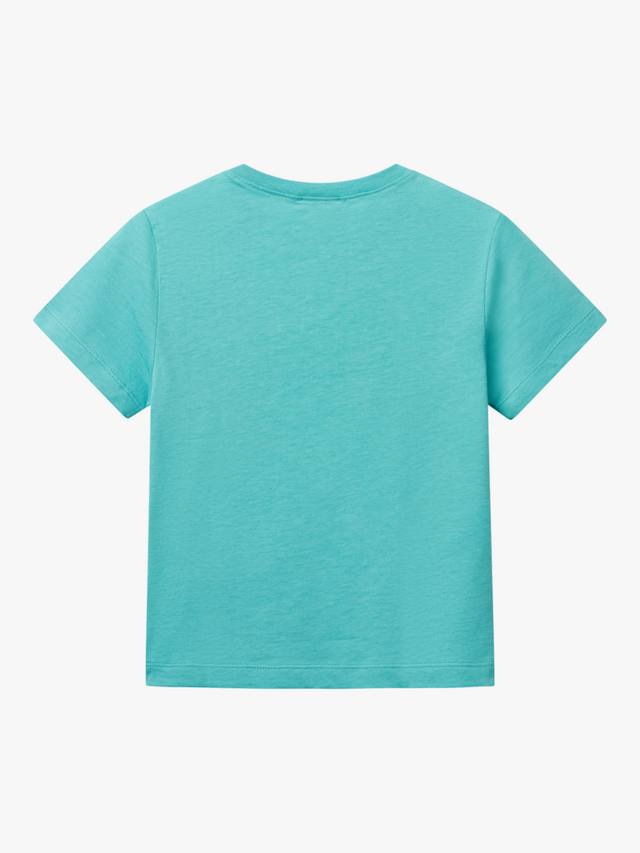 Детская футболка с логотипом Benetton, Teal Green — фото 2