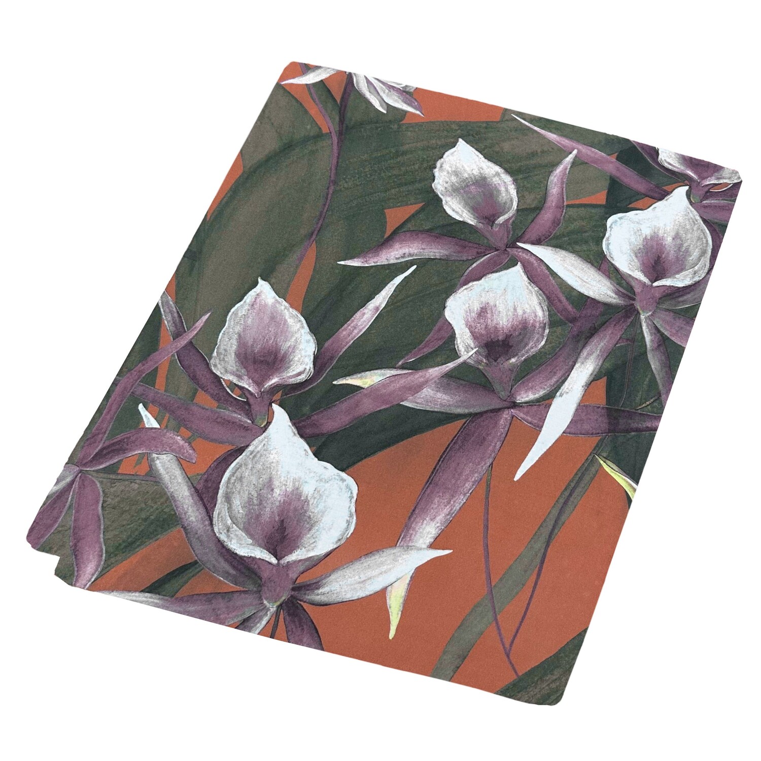 

Покрывало из хлопкового атласа с цветочным узором - Amazonia Fazzini, медь, односпальный