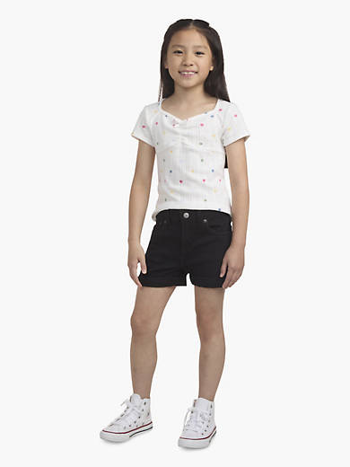 

Шорты для девочек-подружек Маленькие девочки 4-6X Levi's, цвет White