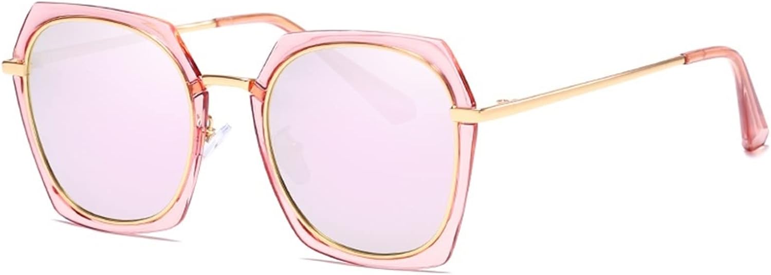 

Модные поляризованные солнцезащитные очки с металлическим солнцезащитным козырьком для вождения, женские солнцезащитные очки (Цвет: D, Размер: Средний) MTZJH, One Color