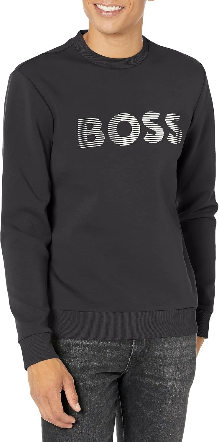 Мужская толстовка BOSS с круглым вырезом и логотипом бренда