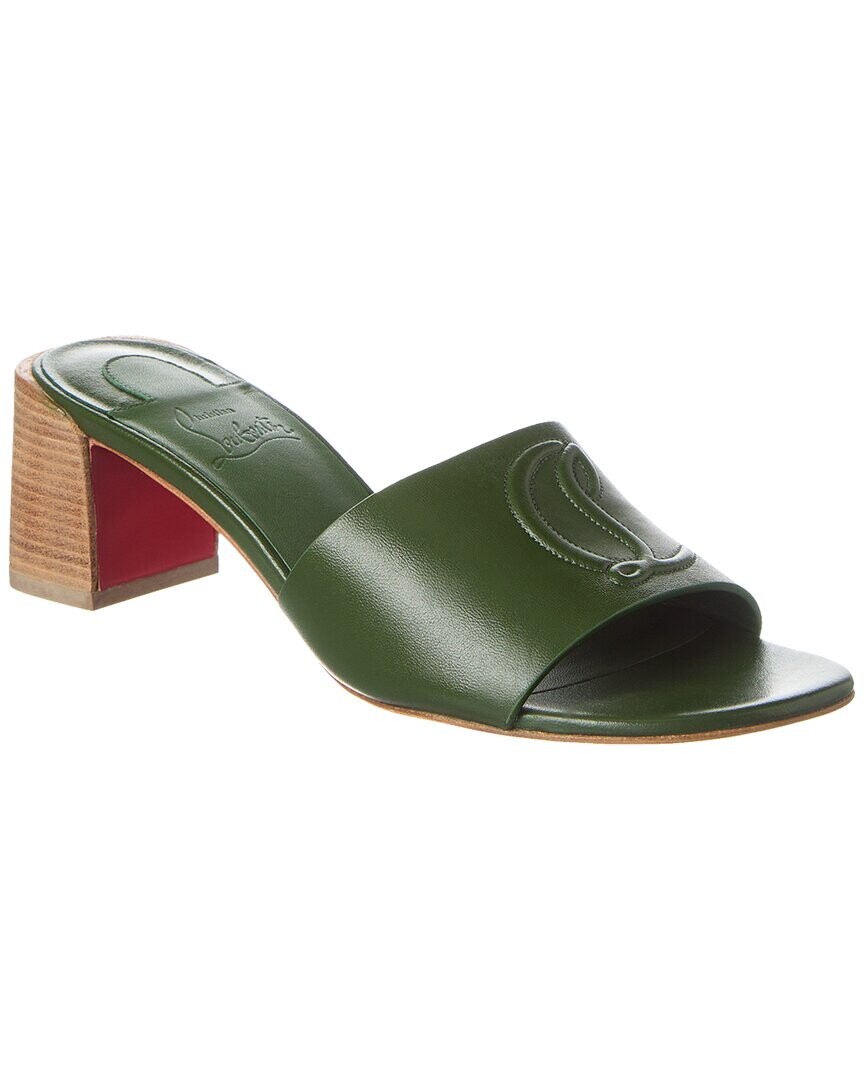 

Christian Louboutin So CL 55 Кожаные мюли, зеленый