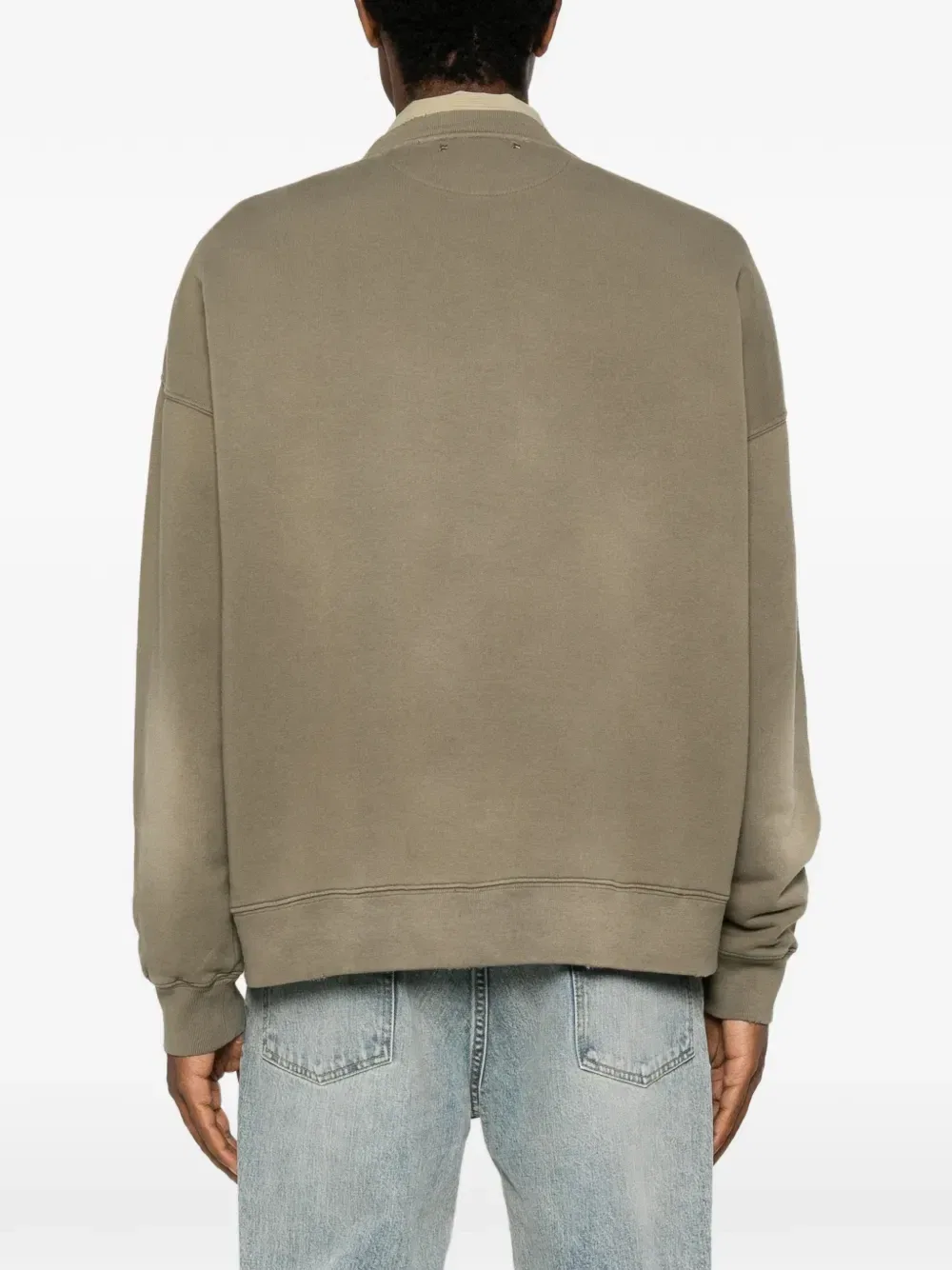 Свитшот с круглым вырезом Martin Over GOLDEN GOOSE, зеленый — фото 4