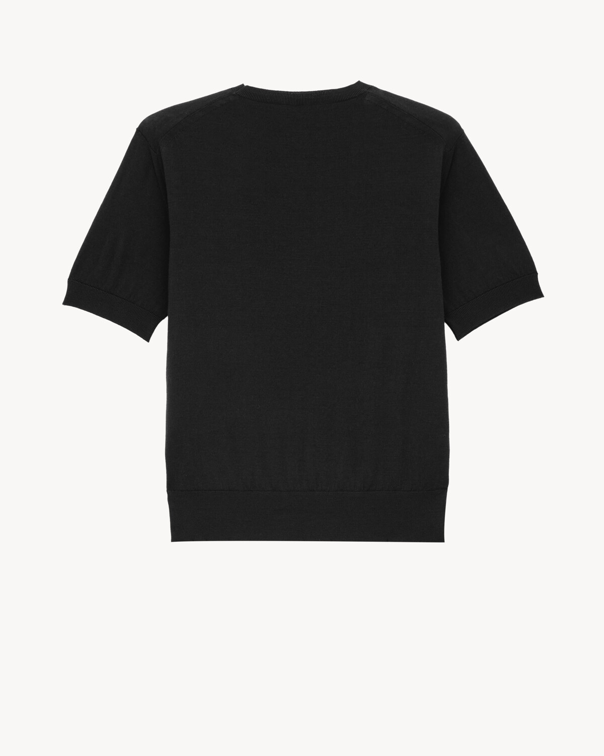 Свитер-футболка из шерсти SAINT LAURENT, черный — фото 2