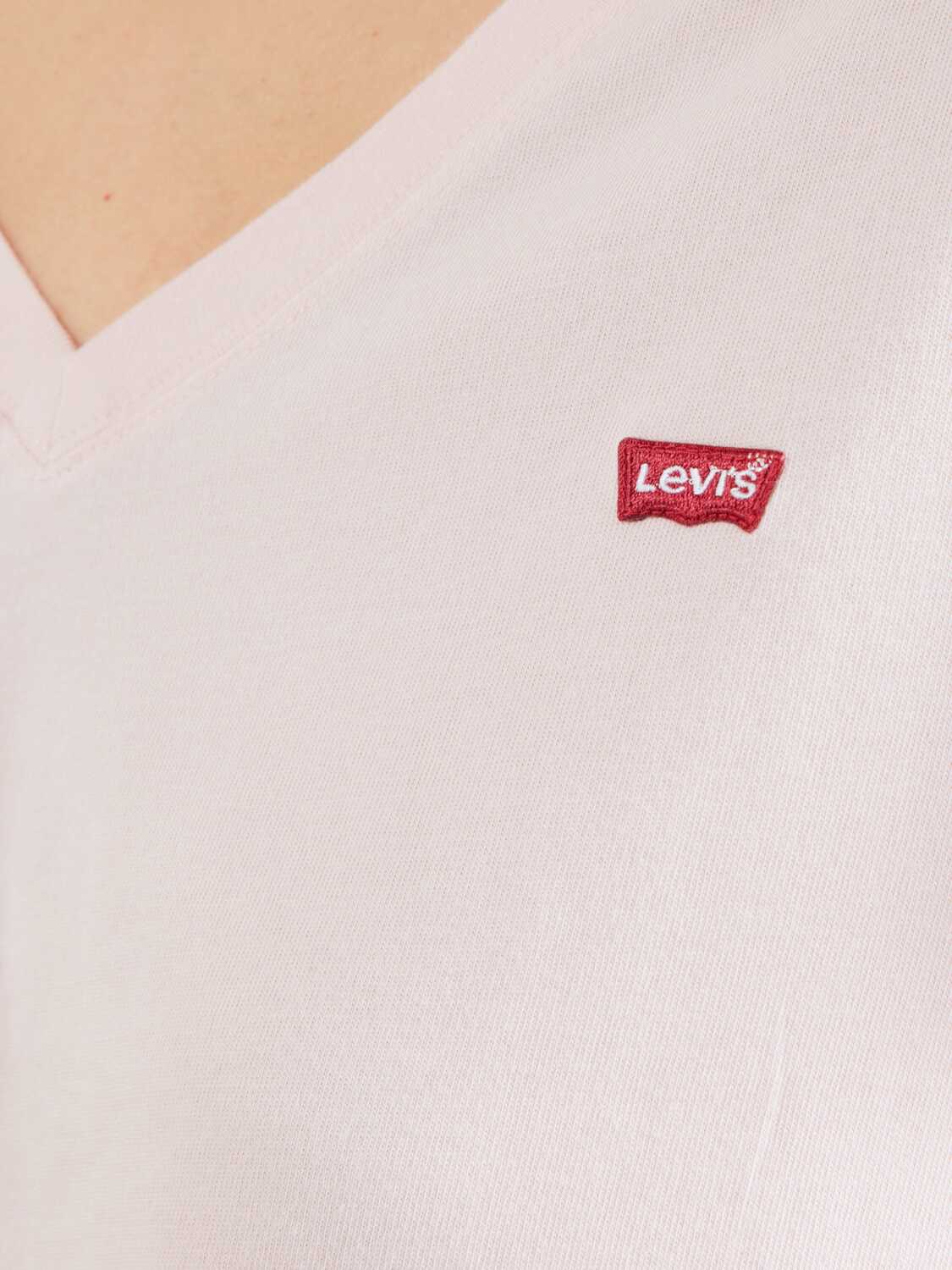LEVI'S  Футболка 'Favorite Cotton V-Neck Tee' в цвете Rose — фото 2