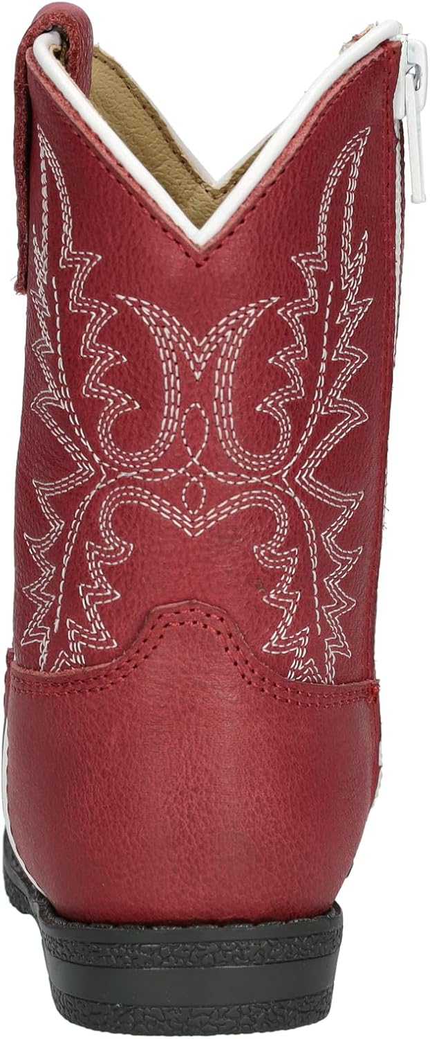 Детские ковбойские сапоги Smoky Mountain Western Girls Hopalong с молнией, выцветший красный 3550T Smoky Mountain Boots — фото 3