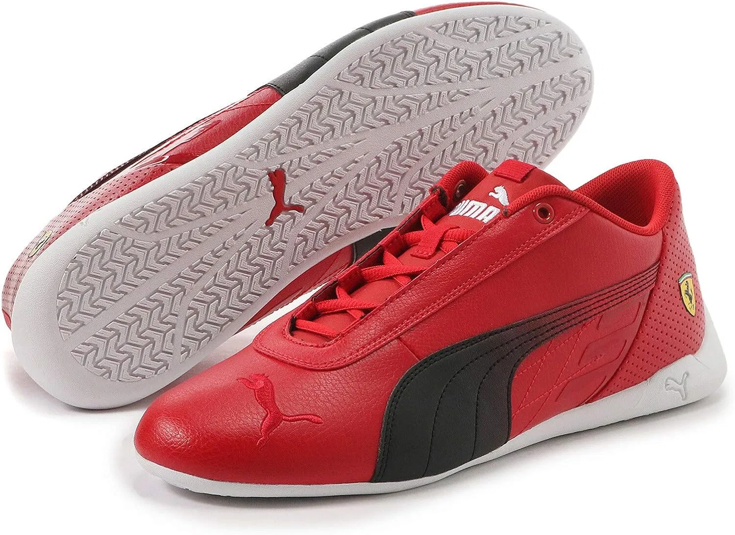 Кроссовки PUMA Unisex Ferrari R-cat, Rosso Corsa Puma Black — фото 2