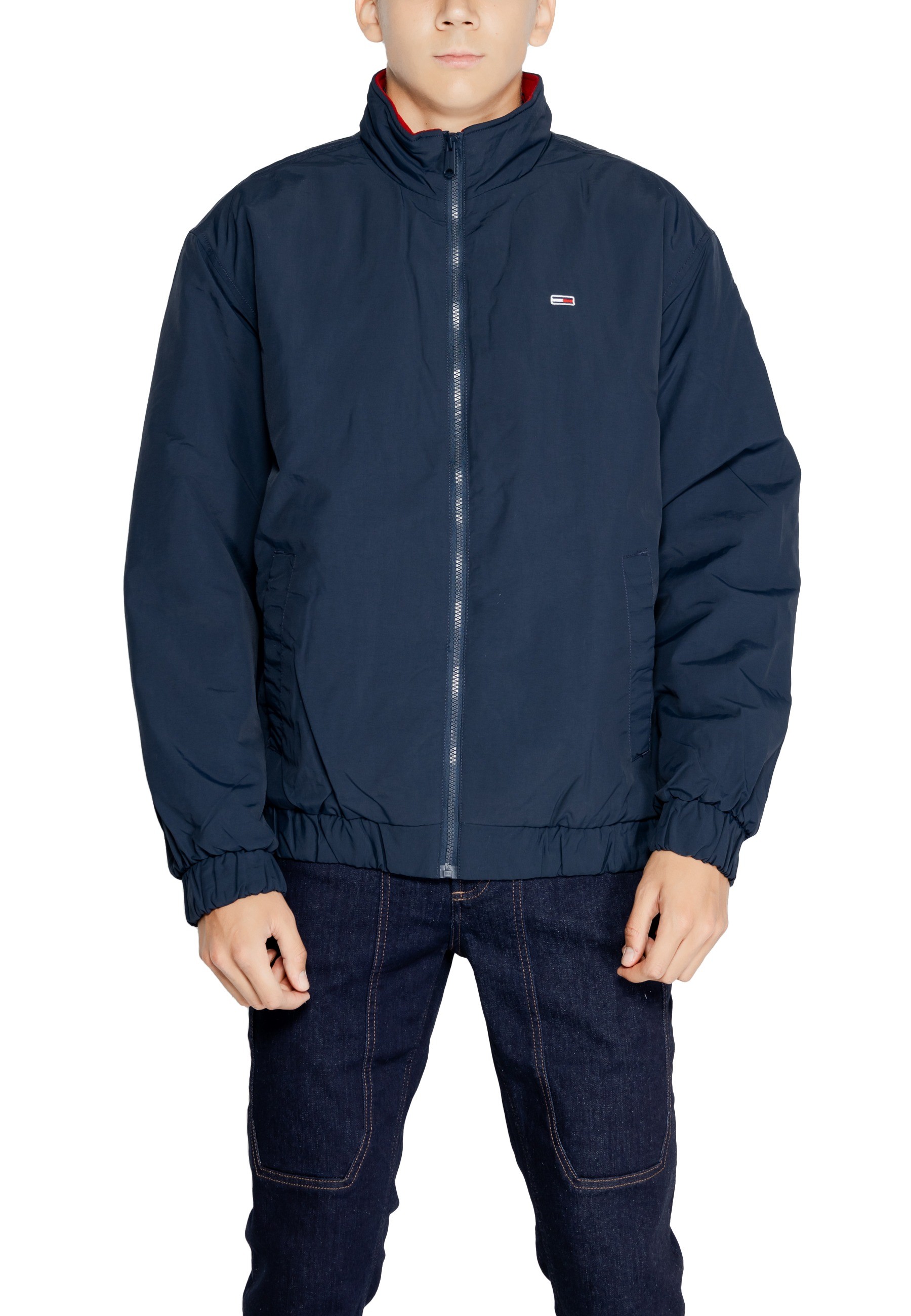 

Куртка Tommy Jeans с воротником-стойкой, синий