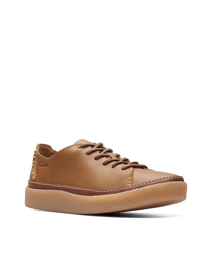 

Мужская коллекция кожаных повседневных туфель Oakpark с низкими берцами Clarks, тан/бежевый