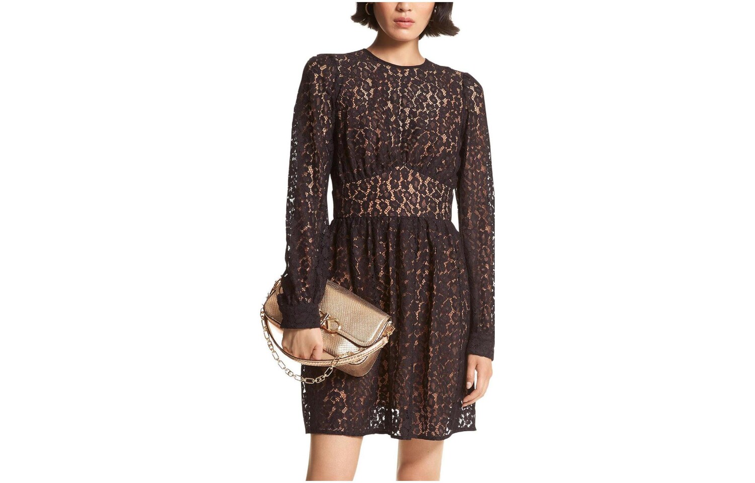

Michael Kors Женское платье с длинными рукавами Michael Kors, цвет Black