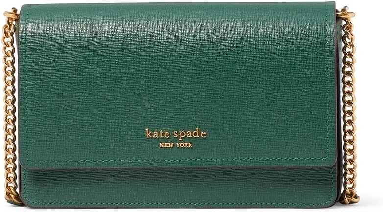 

Сумка Kate Spade New York Morgan Saffiano Leather Flap Chain Wallet, цвет Artesian Green, Зеленый, Сумка Kate Spade New York Morgan Saffiano Leather Flap Chain Wallet, цвет Artesian Green