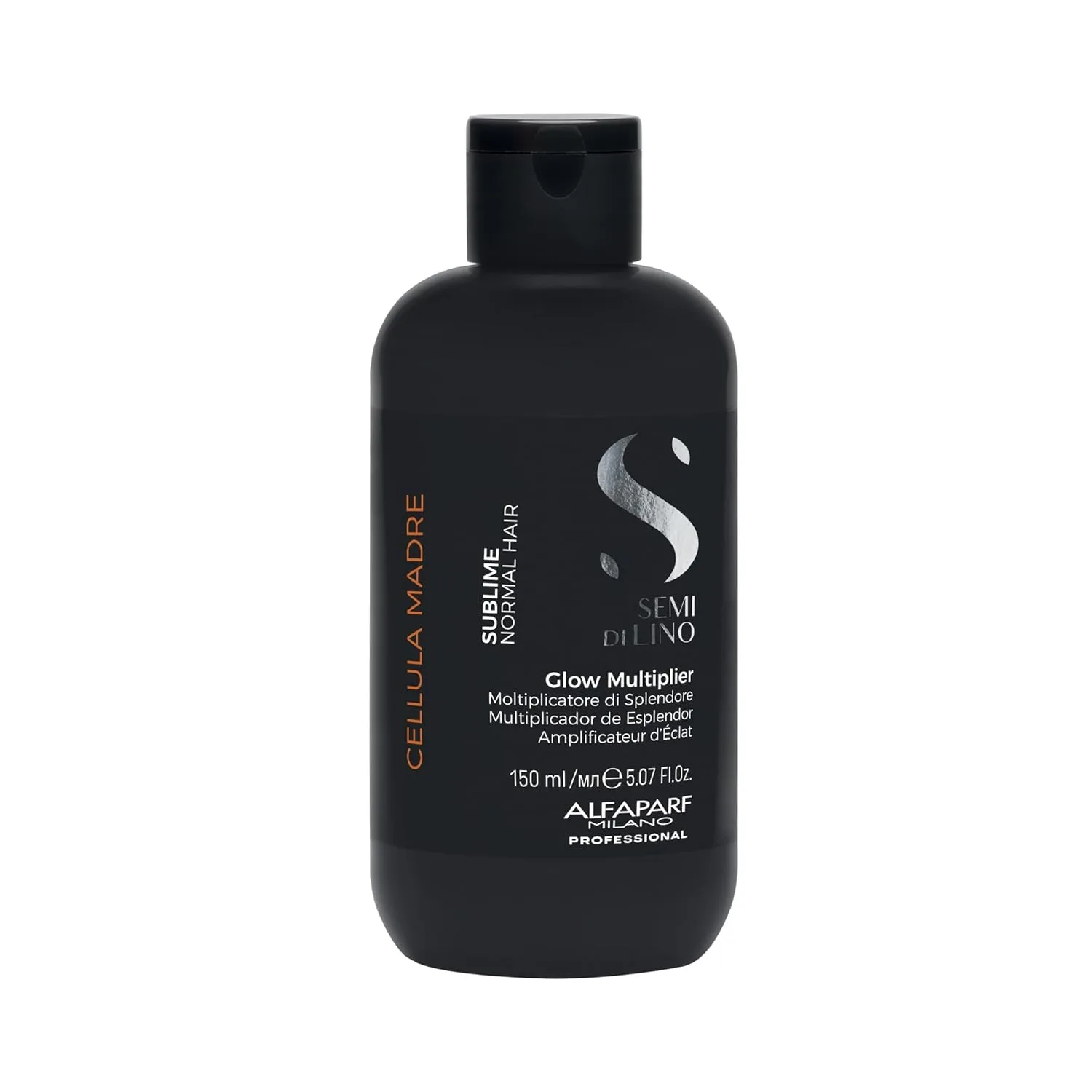 Кондиционер ALFAPARF MILANO Semi di Lino Sublime Cellula Madre Glow Multiplier для всех типов волос - добавляет блеск, защищает и усиливает цвет, 150 мл