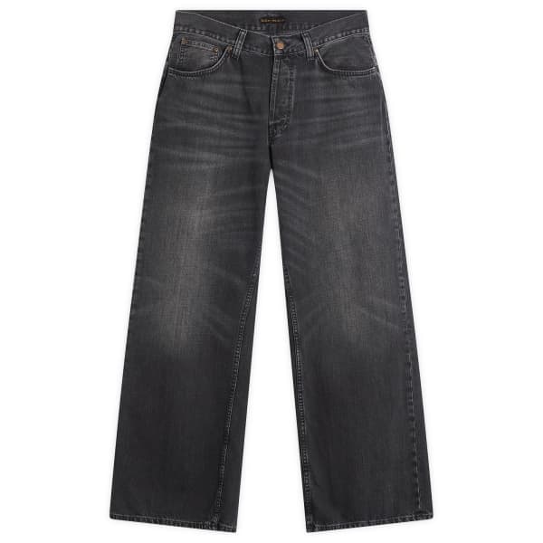 

Джинсы Loud Larry с широкими штанинами Nudie Jeans Co, черный storm