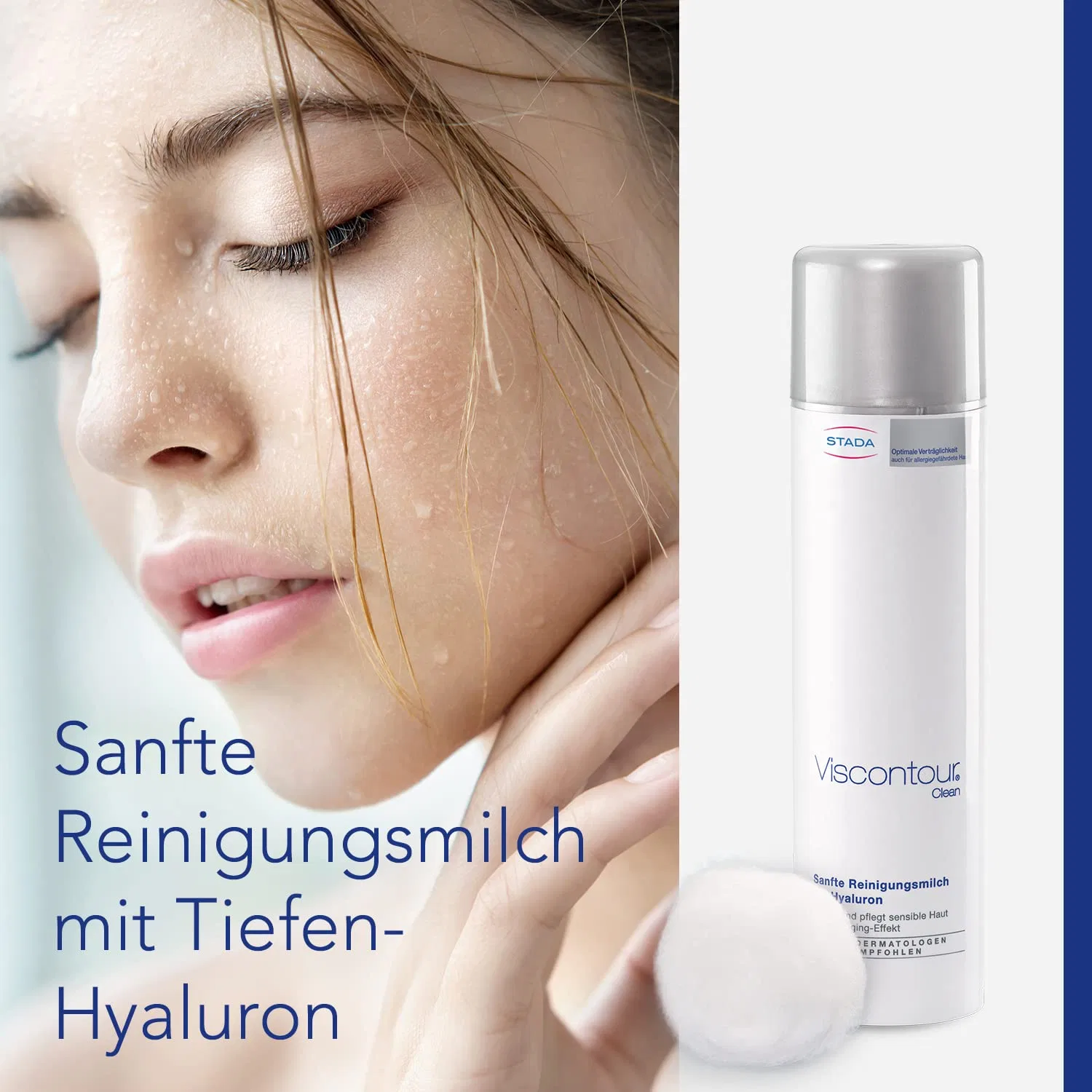 Мягкое очищающее молочко Clean с гиалуроновой кислотой, 200 мл Viscontour — фото 2