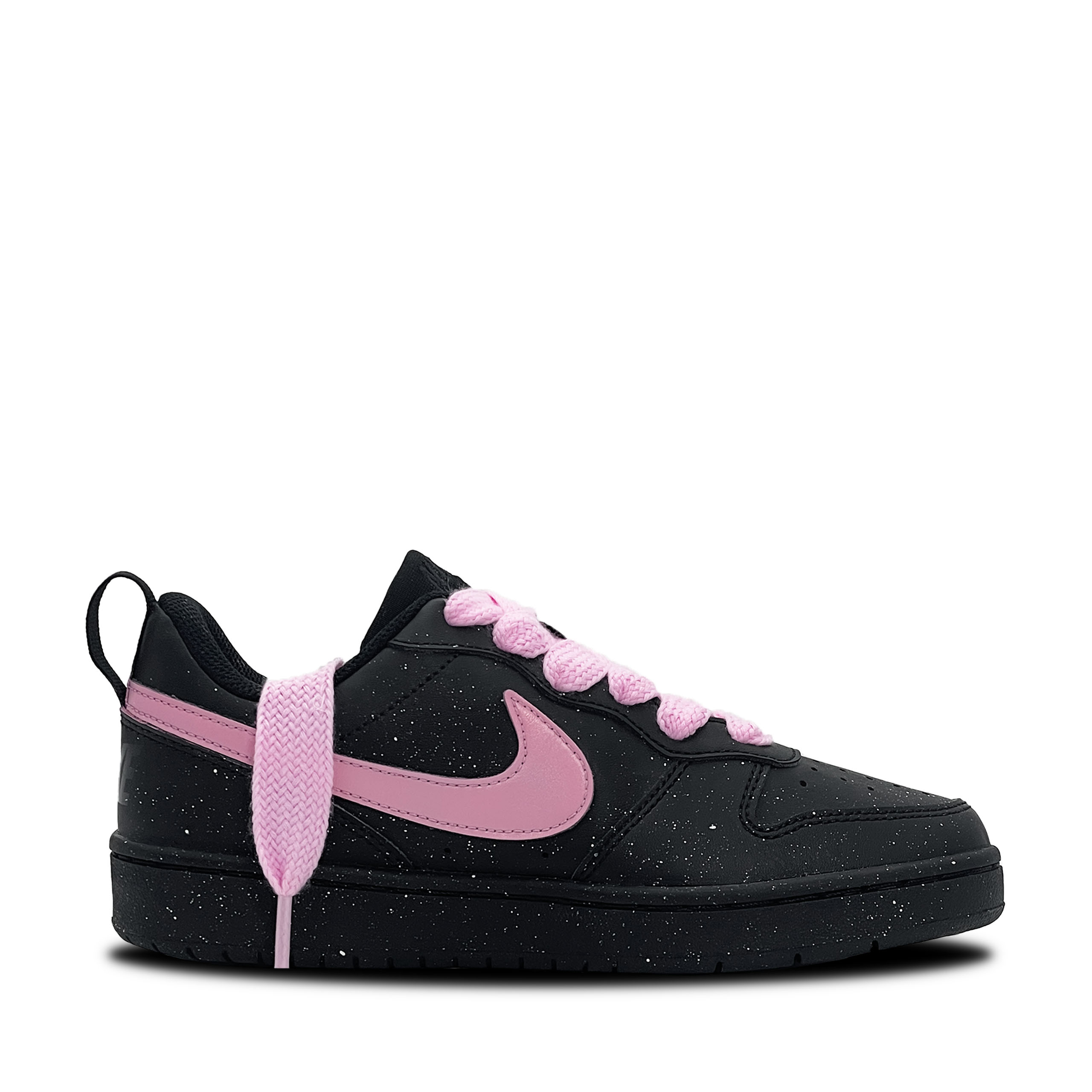 Nike Кроссовки для скейтбординга Court Borough Pink Velvet Starry Sky Slip Resistant низкие детские Black — фото 3