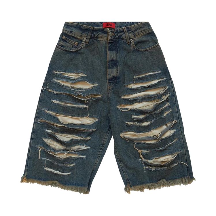

Шорты 424 Big Daddy Denim Shorts 'Blue', синий