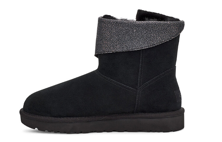 Угги женские UGG Classic Caviar Mini, черный